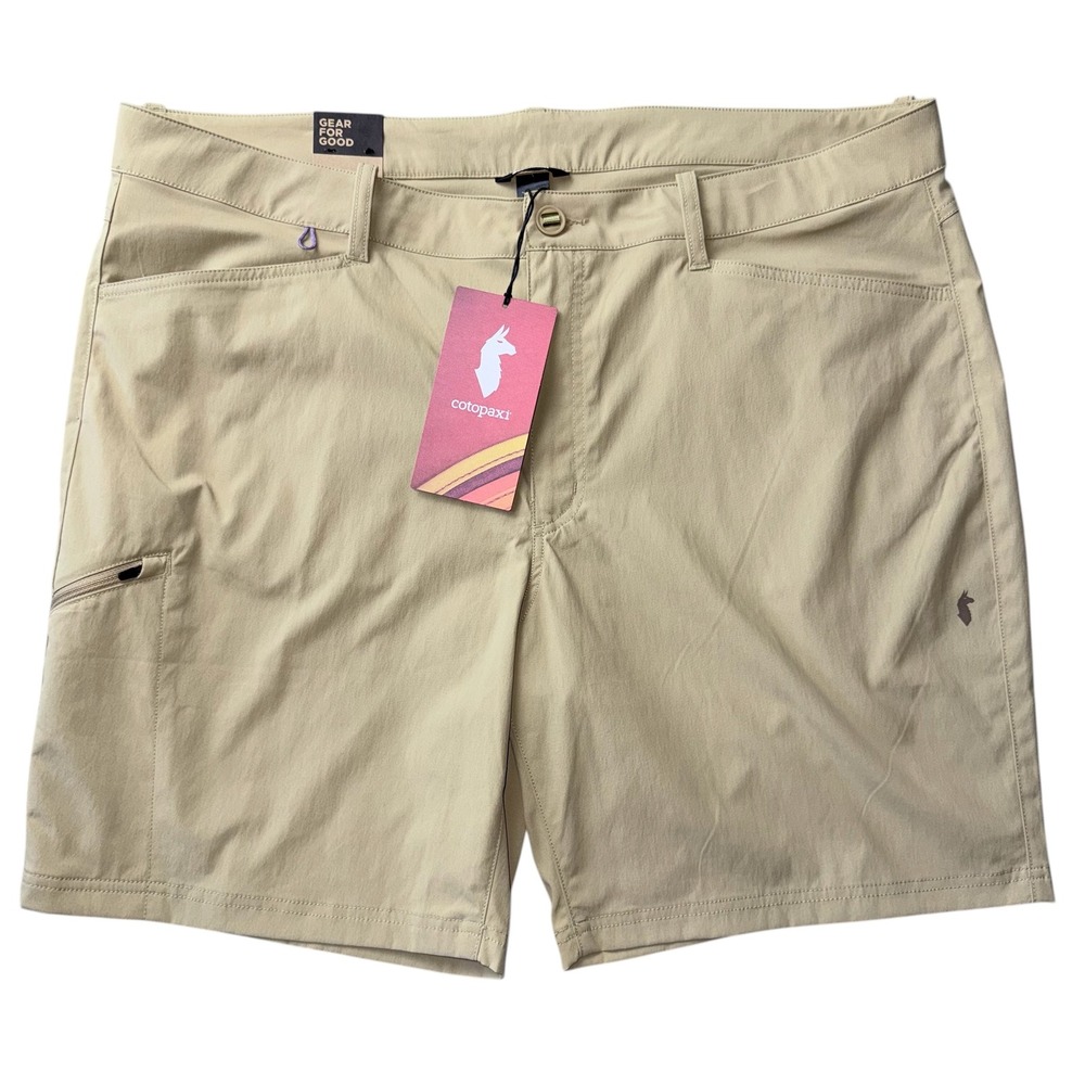 Cotopaxi Mens 40 Waist 8"‎ Inseam Khaki Coraje Tech Unlined Shorts NWT